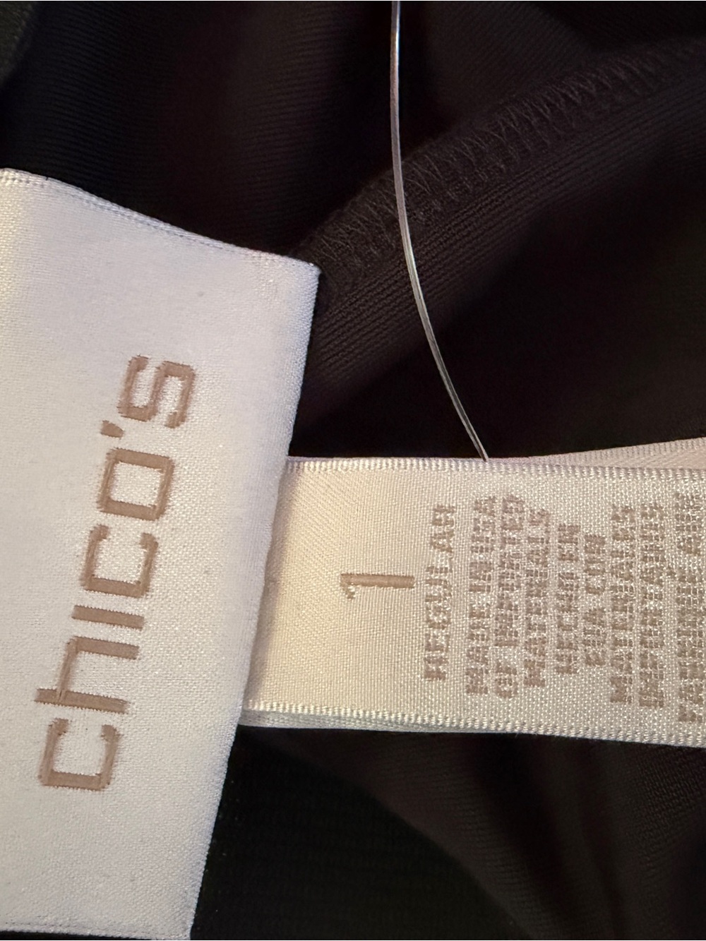 Chico's Black Velvet Pull-On Leggings - Picture 7 of 9